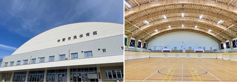 中野市民体育館(外観・内観)